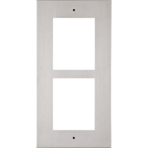 Flush Installation Frame for  2  IP Verso or Access Unit Modules (must be bought with 9155015) - Brushed Nickel