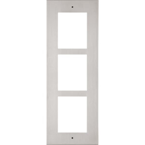 Flush Installation Frame for 3 IP Verso or Access Unit Modules (requires item 9155016) - Brushed Nickel