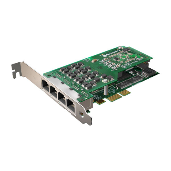 Sangoma 4-Span T1/E1/J1 PCIe Card (w/ Echo Cancellation)