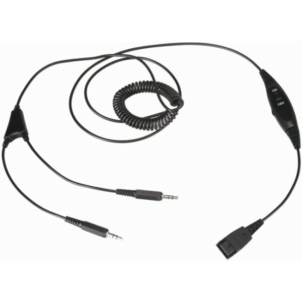 Eartec 3.5mm Stereo QD with volume control / mute
