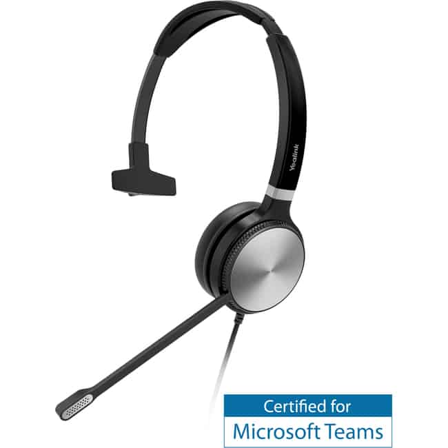 Yealink UH36 Monaural 3.5mm & USB Headset for Microsoft Teams