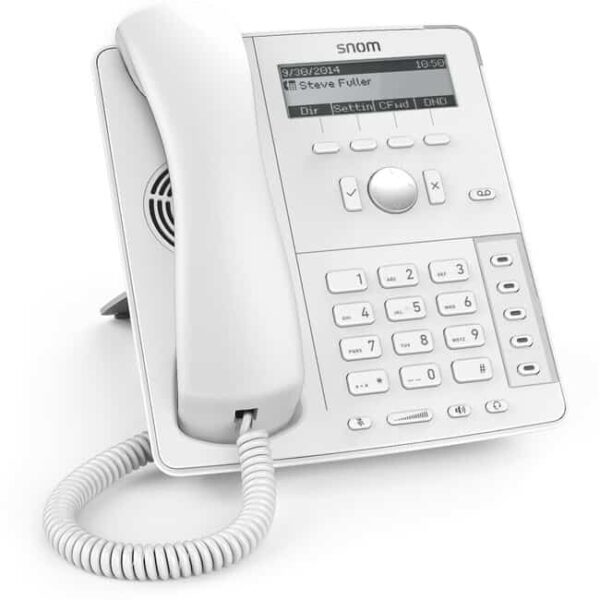 Snom D715 Gigabit IP desk phone in white (no PSU)