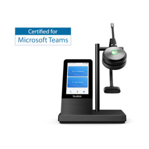 Yealink WH66 Teams Certified Single Ear over the head DECT Wireless headset inc DECT Base with 4" Touch Screen