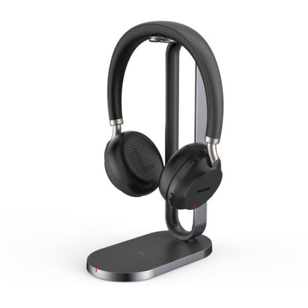 Yealink BH72 Bluetooth Teams Edition Dual Ear Piece Headset in Black with Charging Stand and USB-A dongle
