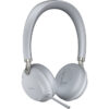 Yealink BH72 LITE Bluetooth Dual UC Edition Ear Piece Headset in Light Gray with USB A dongle. No wireless charging.
