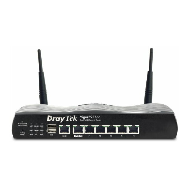 DrayTek Vigor 2927 Dual Ethernet Gigabit WAN router with 802.11b/g/n/ac