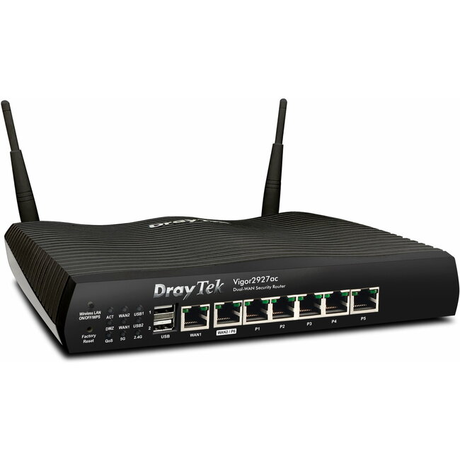 DrayTek Vigor 2927 Dual Ethernet Gigabit WAN router with 802.11b/g/n/ac