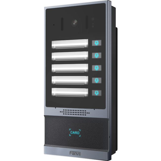 Fanvil i63 5 Button Video Intercom with RFID Reader - Surface mountable