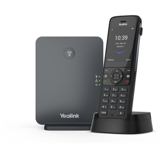 Yealink W78P DECT IP Phone System (pack includes W78H handset and W70B DECT base)