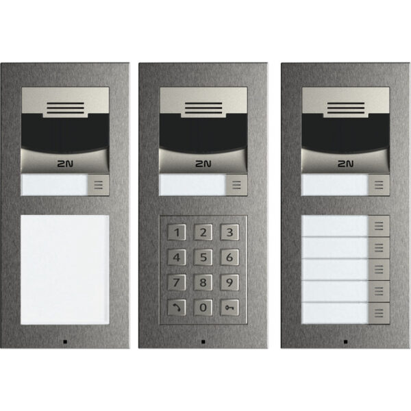 2N IP Verso 2.0 2N IP Verso 2.0 with 5MP Camera and 1 button (Brushed Nickel)