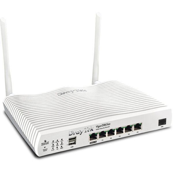 Draytek Vigor 2865ax VDSL and Ethernet Router with 802.11ax WiFi 6