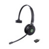 Yealink WH62 Portable DECT UC headset with single ear and USB dongle.
