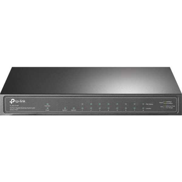 TP-Link 10-Port Gigabit Desktop Switch with 8-Port PoE+
