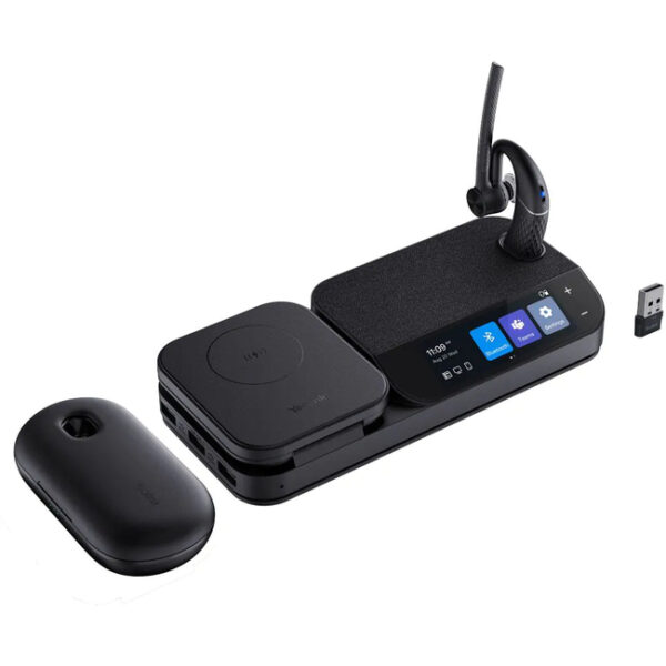 Yealink BH71 mono Wireless bluetooth Headset with workstation and case Yealink BH71 Mono Bluetooth Headset with workstation and charging box