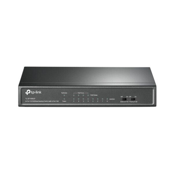 8-Port 10/100 Mbps Desktop Switch with 4-Port PoE