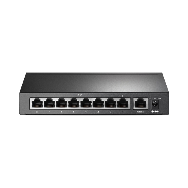9-Port 10/100 Mbps Desktop Switch with 8-Port PoE+