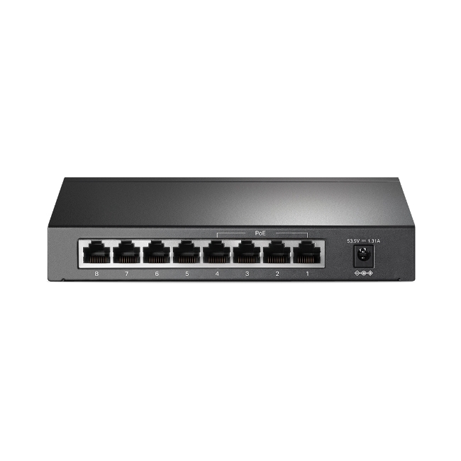 The TL-SG1008P provides 8 10/100/1000Mbps RJ45 ports, port 1 to port 4 of the switch support the 802.3af/at-compliant PoE standard with total PoE power budget of 64W*. The TL-SG1008P is an unmanaged switch with desktop/wall-mountable design, outstanding performance and quality, which is a great selection for expanding your network. Features : Box Content: