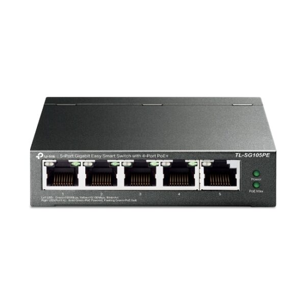 5-Port Gigabit Easy Smart Switch with 4-Port PoE+