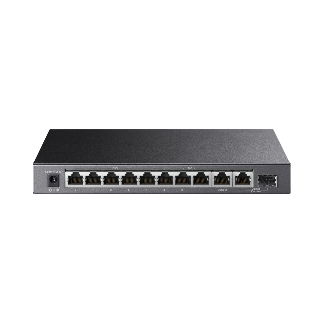 10-Port Gigabit Desktop Switch with 6-Port PoE+ and 2-Port PoE++