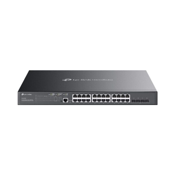 TP-Link Omada SG3428XMP L2+ PoE Switch JetStream™ 24-Port Gigabit and 4-Port 10GE SFP+ L2+ Managed Switch with 24-Port PoE+