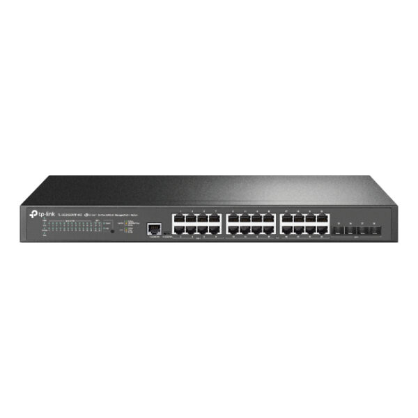 24-Port 2.5GBASE-T and 4-Port 10GE SFP+ L2+ Managed Switch with 16-Port PoE+ & 8-Port PoE++