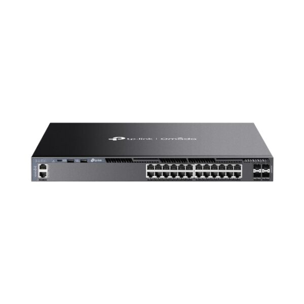TP-Link Omada SG6428X L3 Non PoE Switch Omada 24-Port Gigabit Stackable L3 Managed Switch with 4 10GE SFP+ Slots