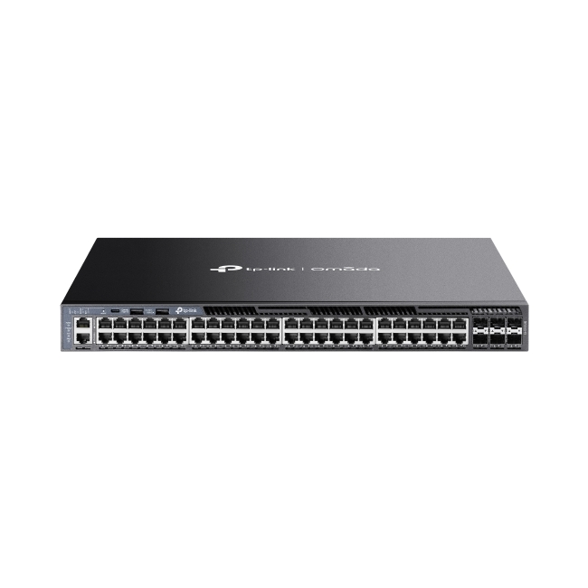 TP-Link Omada SG6654X L3 Non PoE Switch Omada 48-Port Gigabit Stackable L3 Managed Switch with 6 10GE SFP+ Slots