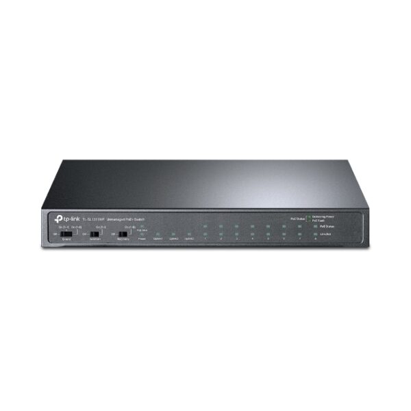 8-Port 10/100Mbps + 3-Port Gigabit Desktop Switch with 8-Port PoE+