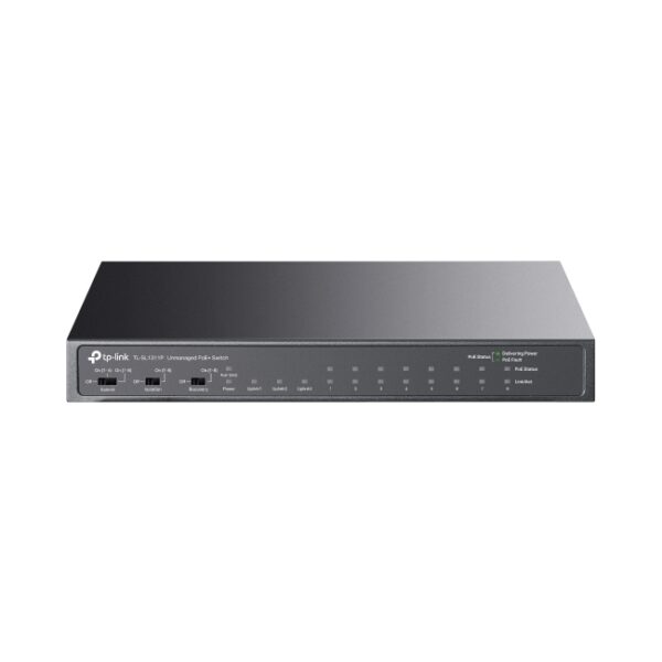 8-Port 10/100Mbps + 3-Port Gigabit Desktop Switch with 8-Port PoE+
