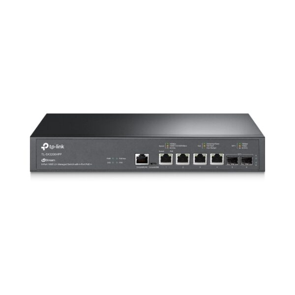 JetStream™ 4-Port 10GBase-T and 2-Port 10GE SFP+ L2+ Managed Switch with 4-Port PoE++