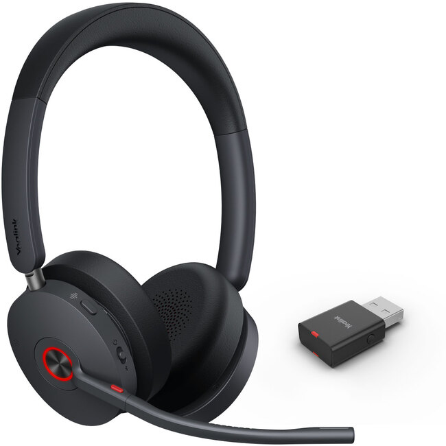 Yealink WH68 Hybrid Teams Dual Ear over the head DECT headset with DECT Dongle instead of stand