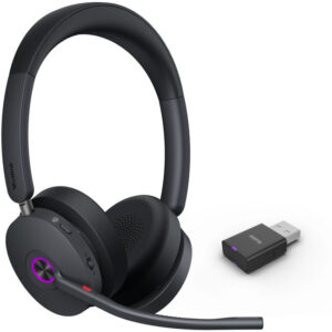 Yealink WH68 Hybrid Teams Dual Ear over the head DECT headset with DECT Dongle instead of stand