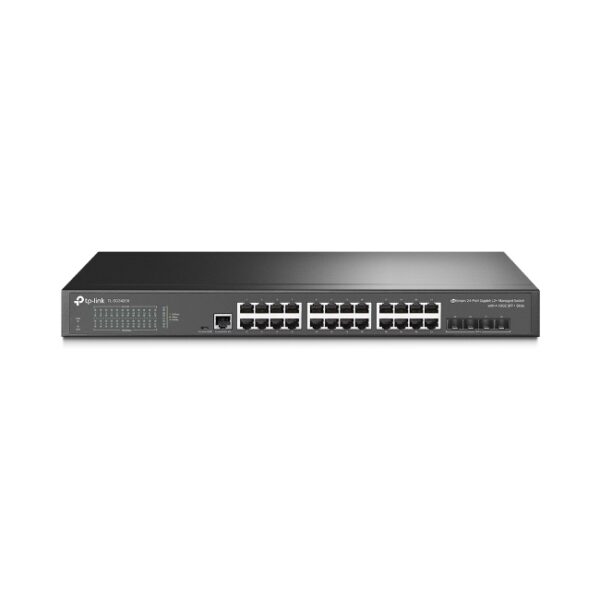 JetStream™ 24-Port Gigabit L2+ Managed Switch with 4 10GE SFP+ Slots