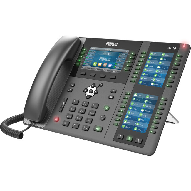 Fanvil X210-V2 High-end Enterprise IP Phone With Three Screens and 96 BLF Keys