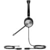 Yealink Wired Binaural Headset with QD Quick Disconnect bottom cable RJ9 connection